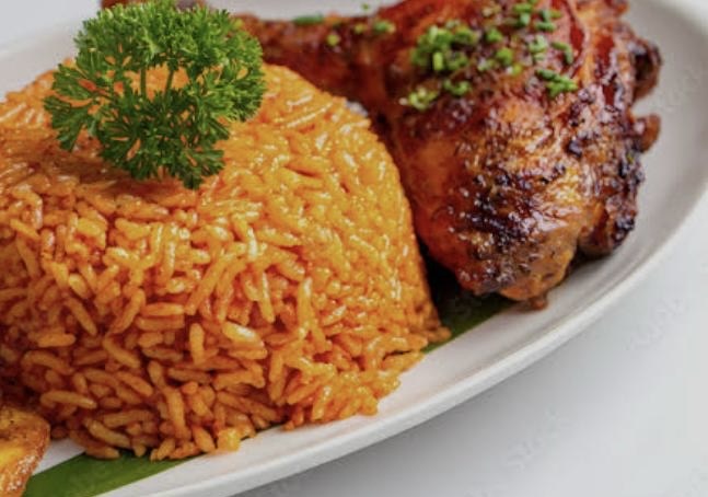Jollof Rice with Chicken