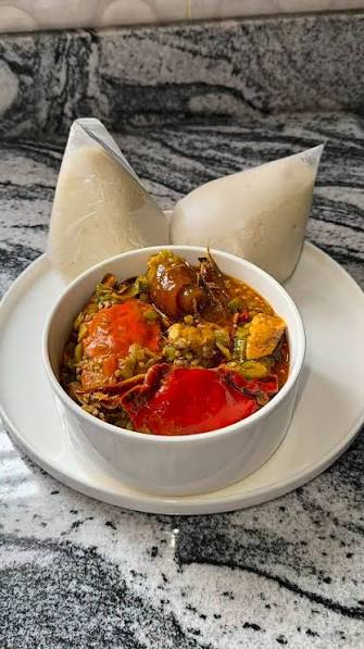Banku with Okra Stew
