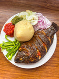 Banku and Tilapia with Hot Pepper