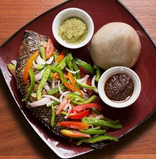Banku and Tilapia with Hot Pepper
